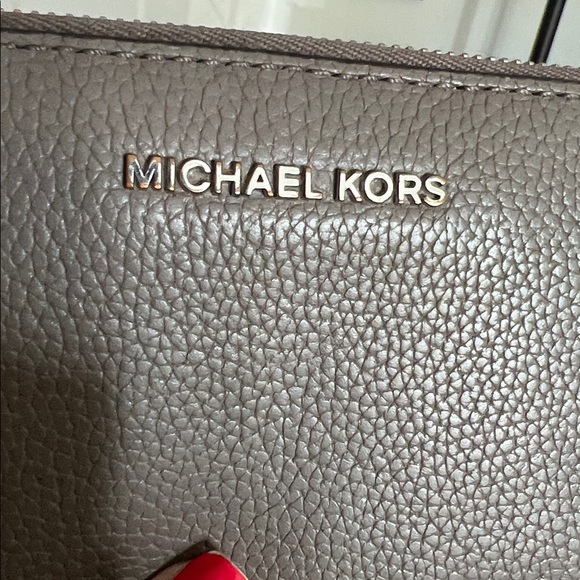 MICHAEL KORS Jet Set Travel Large Leather Continental Wallet - Slate - Picture 13 of 13